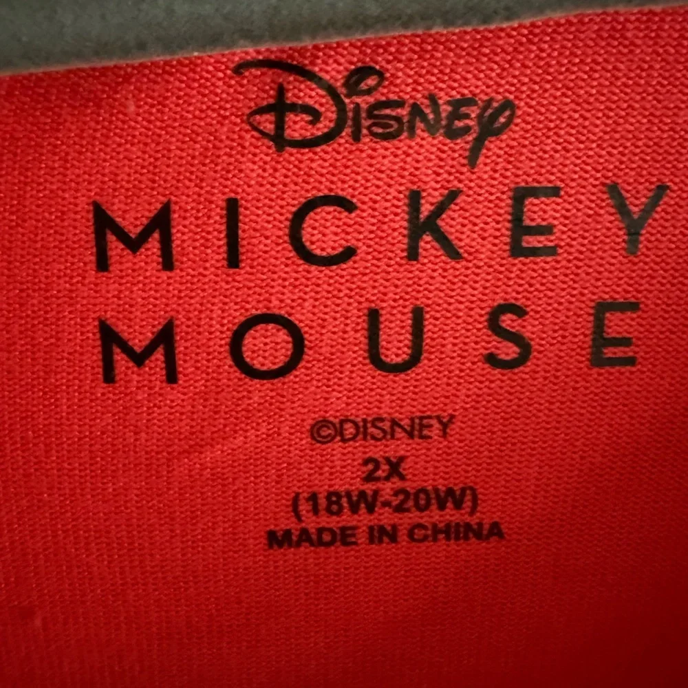 Disney Mickey & Minnie Mouse Better Together Sleep Shirt Nightgown Red Pink 2X - Picture 2 of 5